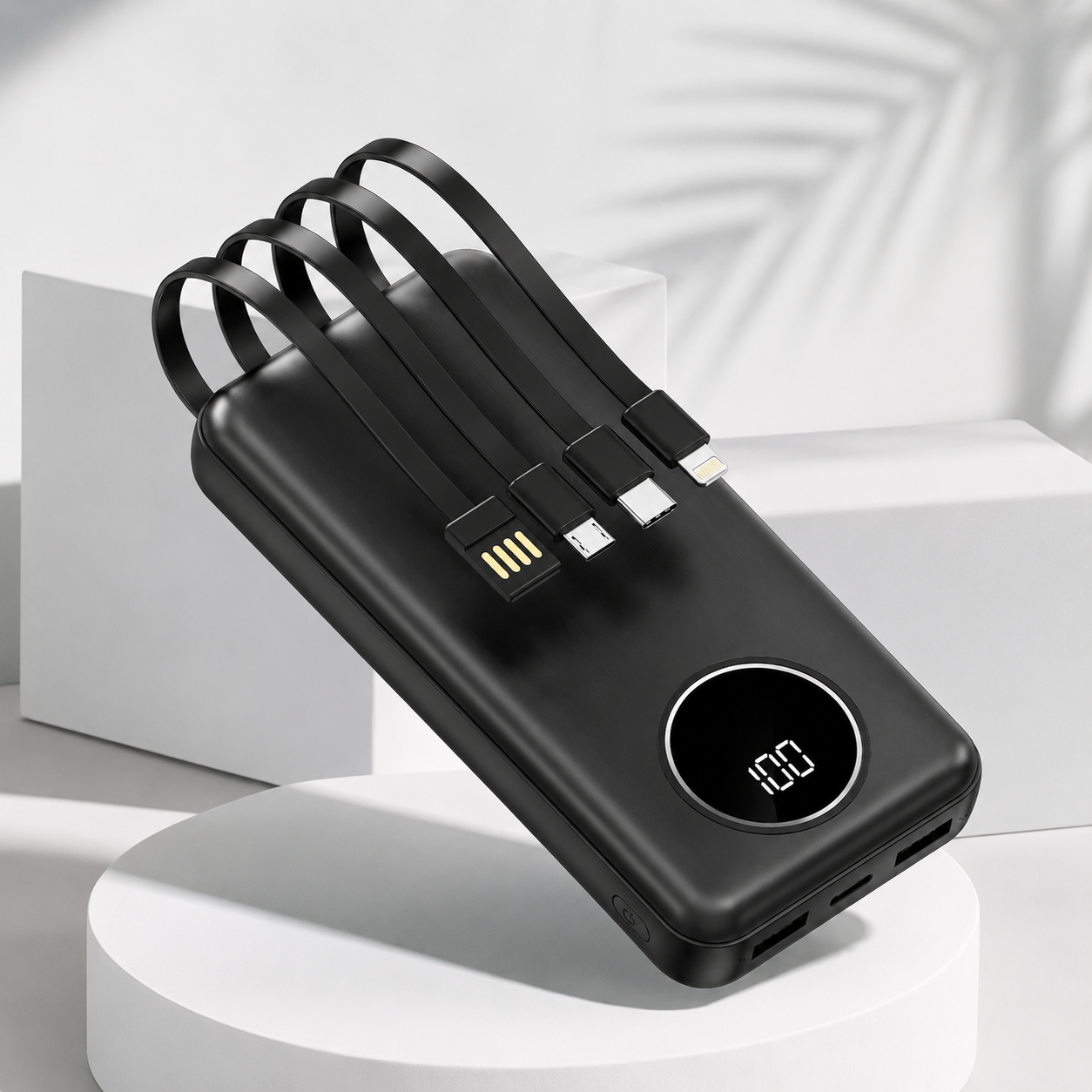 POWER BANK Inteligente con 4 cables- Olvídate de los adaptadores 🔥